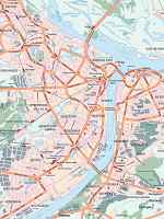 Карта автодорог города Нижний Новгород