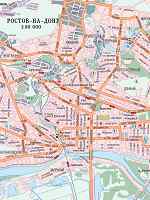 Карта автодорог города Ростов-на-Дону