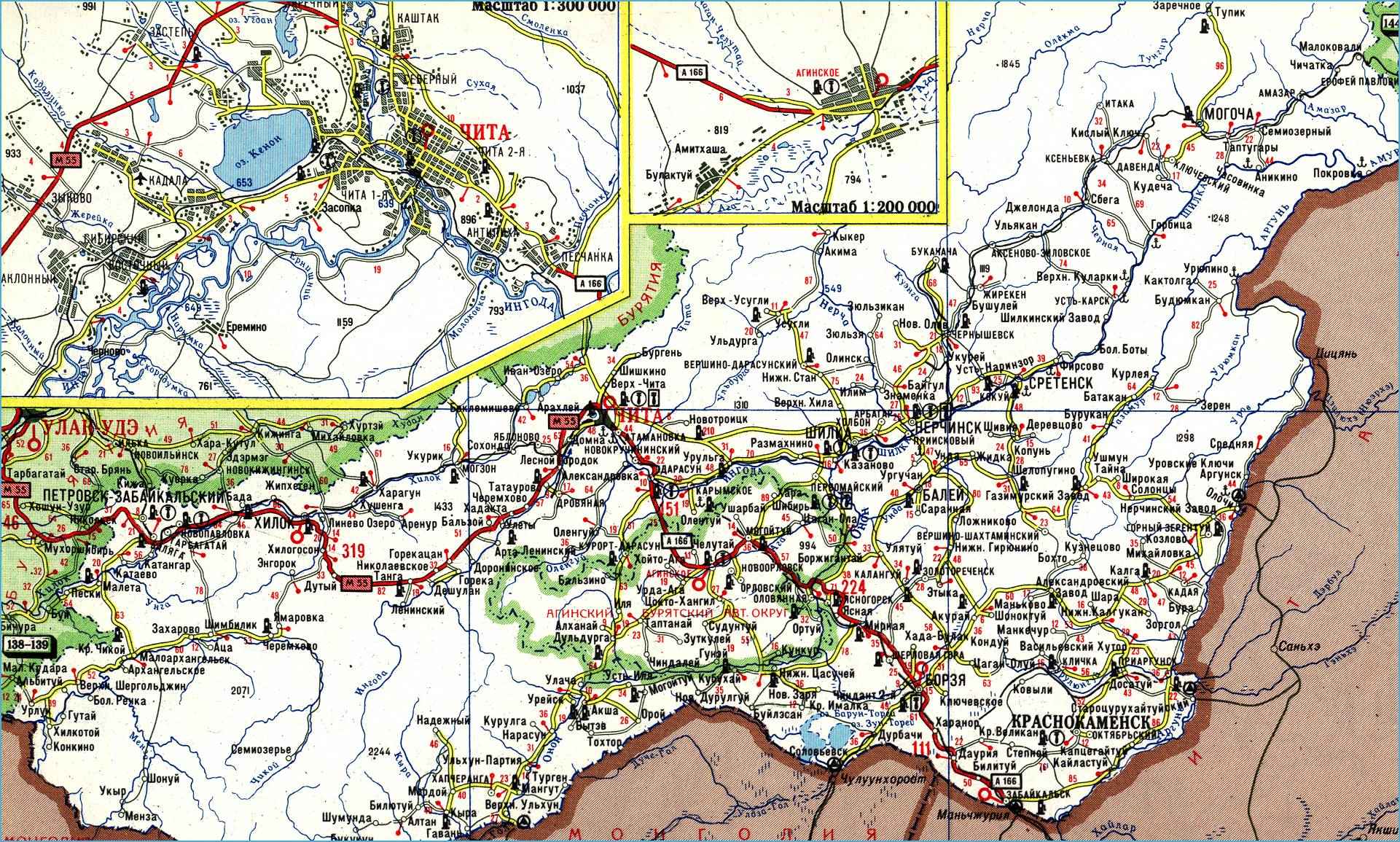 Карта Забайкальского Края Фото
