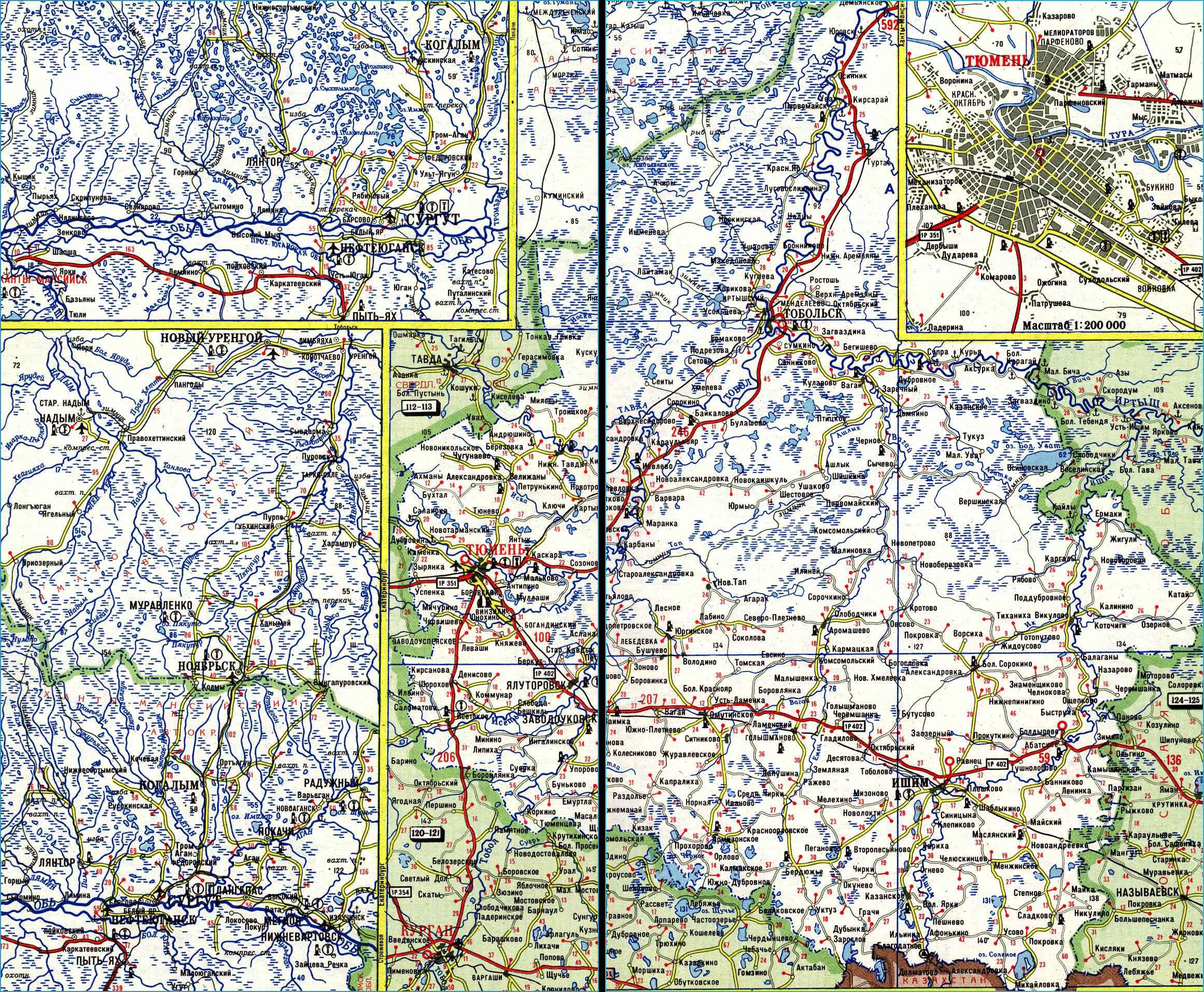 Карта боровский тюменская область